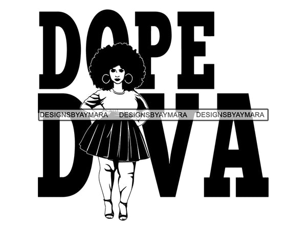 Afro Woman SVG Life Quotes Queen Diva Classy Lady .JPG .EPS .PNG Vector Clipart Cricut Circuit Cut Cutting