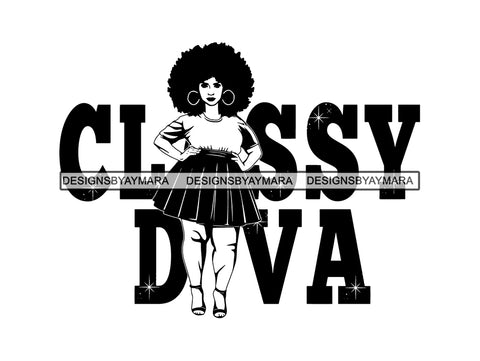 Afro Beautiful Black Woman SVG African American Ethnicity Queen Diva Classy Lady  .SVG .EPS .PNG Vector Clipart Digital Cricut Circuit Cut Cutting