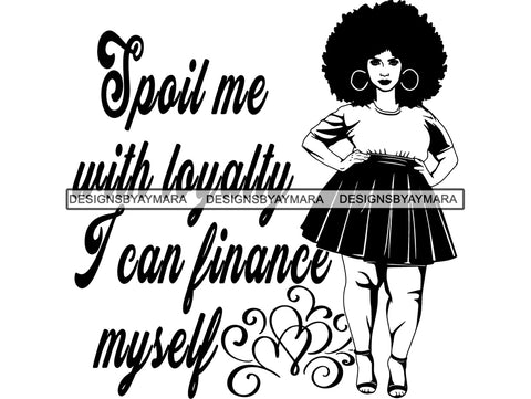 Afro Beautiful Black Woman SVG African American Ethnicity Queen Diva Classy Lady  .SVG .EPS .PNG Vector Clipart Digital Cricut Circuit Cut Cutting