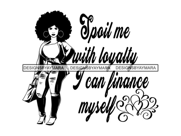 Afro Beautiful Black Woman SVG African American Ethnicity Queen Diva Classy Lady  .SVG .EPS .PNG Vector Clipart Digital Cricut Circuit Cut Cutting