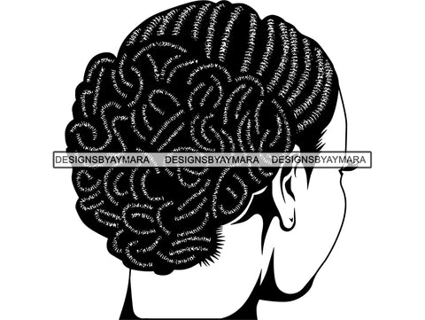 Afro Woman SVG Braids Dreads Hairstyle Nubian Melanin Black Queen African American Ethnicity .JPG .EPS .PNG Vector Clipart Cricut Circuit Cut Cutting