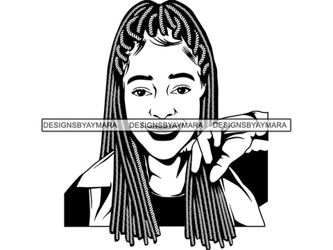 Afro Woman SVG Braids Dreads Hairstyle Nubian Melanin Black Queen African American Ethnicity .JPG .EPS .PNG Vector Clipart Cricut Circuit Cut Cutting