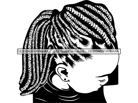 Afro Woman SVG Braids Dreads Hairstyle Nubian Melanin Black Queen African American Ethnicity .JPG .EPS .PNG Vector Clipart Cricut Circuit Cut Cutting