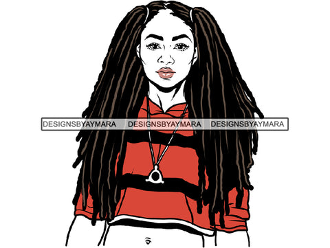 Afro Woman SVG Braids Dreads Hairstyle Fabulous Melanin Nubian African American Ethnicity Queen Diva Classy Lady .SVG .EPS.PNG. Vector Clipart