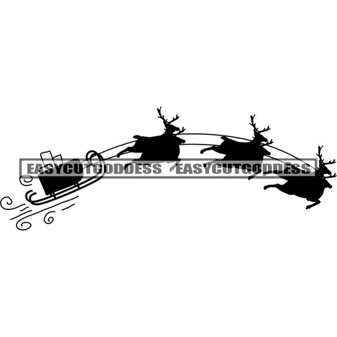 Christmas Bear Quote Black And White Artwork Silhouette Design Element SVG JPG PNG Vector Clipart Cricut Silhouette Cut Cutting