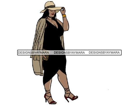 Beautiful Woman SVG BBW Big And Bougie Goddess Queen Diva Classy Lady .JPG .SVG .PNG With Transparent Backgroung Vector Clipart Not For Cutting