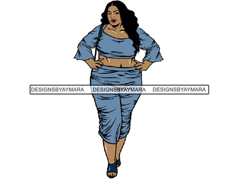 Beautiful Woman BBW Big And Bougie Goddess Queen Diva Classy Lady .JPG .SVG .PNG With Transparent Backgroung Vector Clipart Not For Cutting