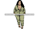 Beautiful Woman BBW Big And Bougie Goddess Queen Diva Classy Lady .JPG .SVG .PNG With Transparent Backgroung Vector Clipart Not For Cutting