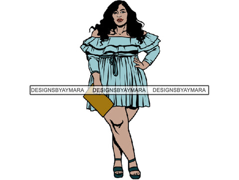 Beautiful Woman BBW Big And Bougie Goddess Queen Diva Classy Lady .JPG .SVG .PNG With Transparent Backgroung Vector Clipart Not For Cutting