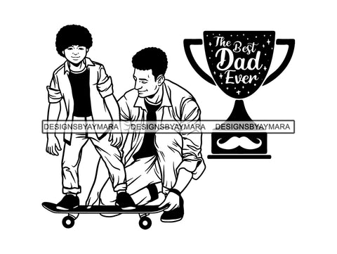 Father's Day #1 SVG Cut File For Silhouette and Cricut