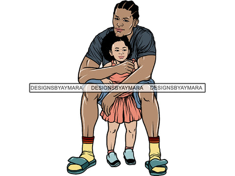 Father's Day Dad Papi Papa My Hero True Love Man Kids Son Daughter Family Together .PNG .JPG .SVG .Vector Clipart Perfect For Printing Not For Cutting