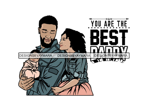 Father's Day Dad Papi Papa My Hero True Love Man Kids Son Daughter Family Together .PNG .JPG .SVG .Vector Clipart Perfect For Printing Not For Cutting