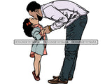 Father's Day Dad Papi Papa My Hero True Love Man Kids Son Daughter Family Together .PNG .JPG .SVG .Vector Clipart Perfect For Printing Not For Cutting
