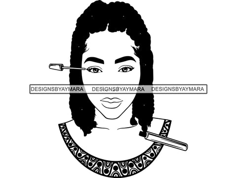 Afro Woman SVG fabulous Goddess Queen African American Ethnicity Braids Dreads Hairstyle Beauty Salon Queen Diva Classy Lady  .SVG .EPS .PNG Vector Clipart  Cricut Circuit Cut Cutting