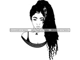 Afro Woman SVG fabulous Goddess Queen African American Ethnicity Braids Dreads Hairstyle Beauty Salon Queen Diva Classy Lady  .SVG .EPS .PNG Vector Clipart  Cricut Circuit Cut Cutting