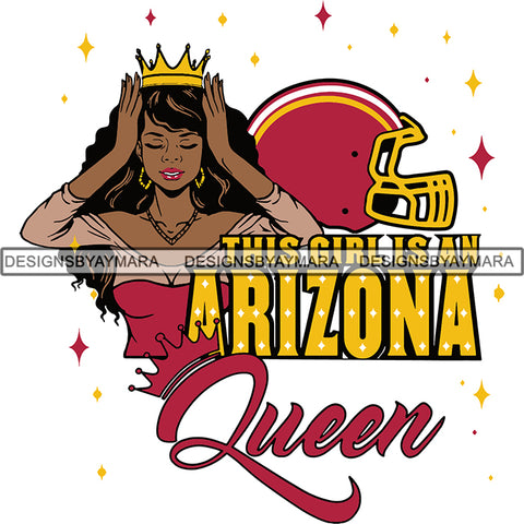 Arizona Queen Football Team SVG Cutting Files For Silhouette Cricut and More