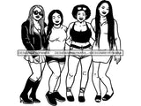 Sexy Ladies Getaway SVG Cut Files For Silhouette and Cricut