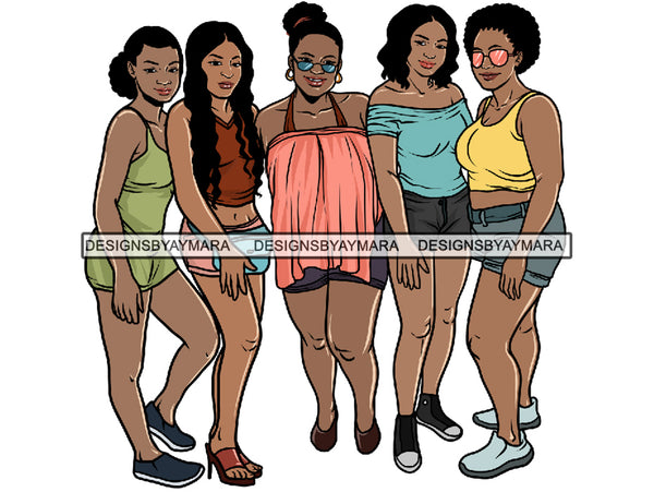 Sexy Ladies Getaway PNG Files For Print
