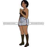Bundle 10 Melanin Love Chilling Eating Drinking SVG Files For Cutting and More!