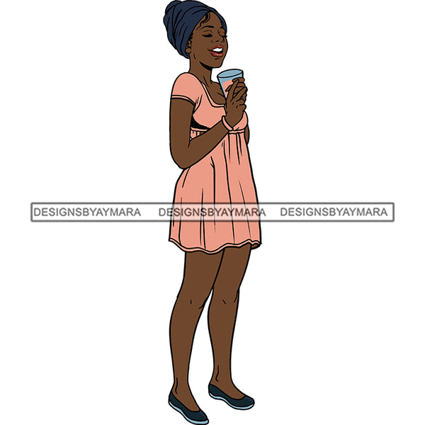 Bundle 10 Melanin Love Chilling Eating Drinking SVG Files For Cutting and More!