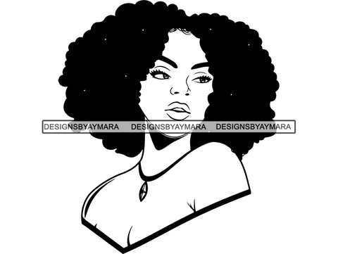 Afro Woman SVG African American Ethnicity Woman Power Independent Woman Afro Queen Diva Classy Lady SVG PNG EPS JPG Clipart Cutting Cut Cricut T-shirt Design
