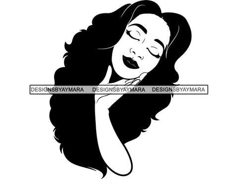 Beautiful Goddess Woman .SVG Fabulous Diva Classy Lady Nubian Queen .SVG .EPS .PNG .JPG Vector Clipart Cricut Circuit Cut Cutting