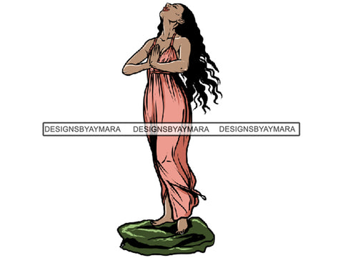 Woman Praying God PNG Perfect For Print