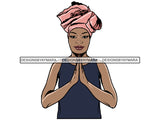 Woman Praying God PNG Perfect For Print