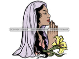 Woman Praying God PNG Perfect For Print