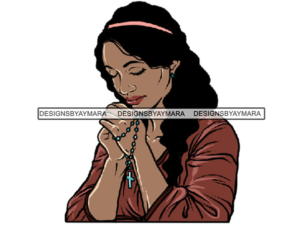 Woman Praying God PNG Perfect For Print