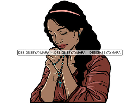 Woman Praying God PNG Perfect For Print