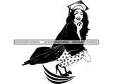 Graduation Woman #6 SVG Cut Files For Silhouette and Cricut