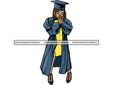 Graduation Woman Goal Accomplished Goddess Happiness Queen Diva Classy Lady .JPG .SVG.PNG With A Transparent Background Vector Clipart Not For Cutting