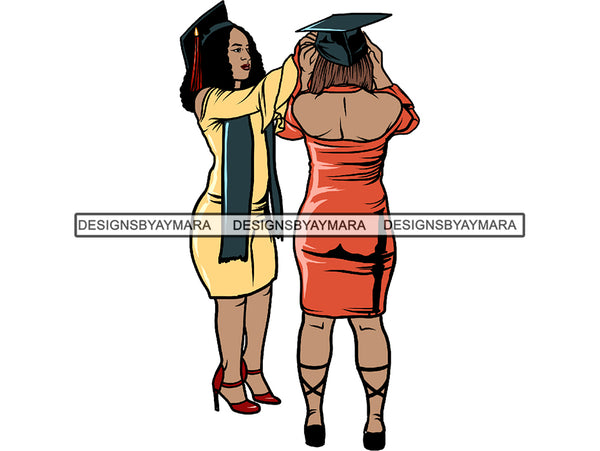 Graduation Woman Goal Accomplished Goddess Happiness Queen Diva Classy Lady .JPG .SVG.PNG With A Transparent Background Vector Clipart Not For Cutting