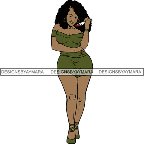 Afro Black Woman Halloween SVG Cutting Files For Silhouette Cricut and More