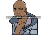 Handsome Black Man PNG For Print 1