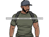 Handsome Black Man PNG For Print 1