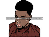 Handsome Black Man PNG For Print