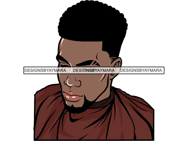 Handsome Black Man PNG For Print