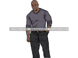 Handsome Black Man PNG For Print 1