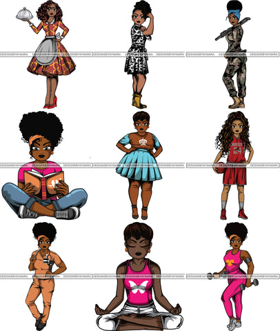 Happy International Woman Day Free Bundle Afro Lola Woman Super Power SVG Files For Cutting and More!