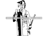 Graduation Graduate Hard Work Diploma Success Robe Cap Yearbook Certificate Determination College .PNG .SVG Clipart Vector Cricut Cut Cutting