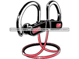 Headphones Airtight Box Electronics In-ear Intelligent Mobile Phone Wireless Technology .SVG .EPS .PNG Vector Clipart Digital Download