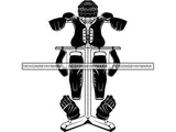 Hockey Rack Set Attire Uniform Gear Costume Player Game Equipment Rig Attire Drying Outfit Sport .JPG .PNG .SVG Clipart Vector Cricut Cut Cutting