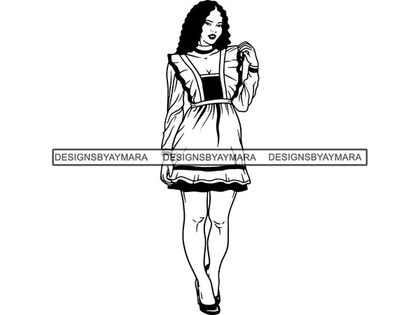 Cleaning Service Woman SVG Cut File For Silhouette and Cricut
