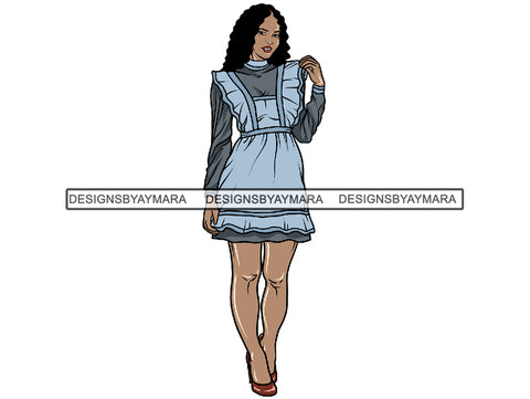 Cleaning Service Housekeeper Woman PNG File For Print