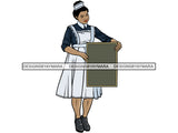 Cleaning Service Housekeeper Woman PNG File For Print