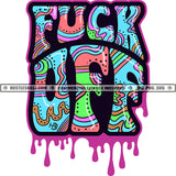 Fuck Off Icon Emblem Sign Pattern Paisley Print Word Art Abstract  Skillz JPG PNG  Clipart Cricut Silhouette Cut Cutting