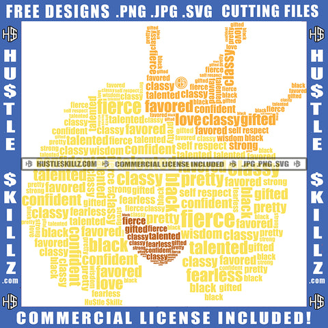 Goddess And Quotes Coloring Batch Color Vector Logo Wearing Crown on Head Design Element Hustler Hustling SVG JPG PNG Vector Clipart Cricut Cutting Files