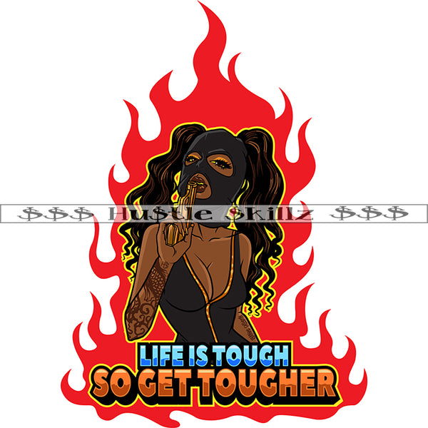 African American Woman Smoking Marijuana Vector Design Element Melanin Woman Curly Hair SVG JPG PNG Vector Clipart Cricut Cutting Files